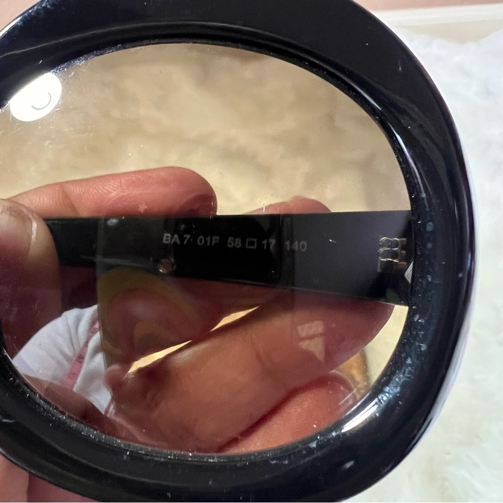 Balenciaga Classic Chic Black and Gold Oversized Sunglasses - Picture 9 of 12
